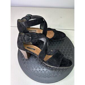 Paul Green Black Sandal Buckle Closure Heeled Sandal Women's Sz 5.5 (US 8)